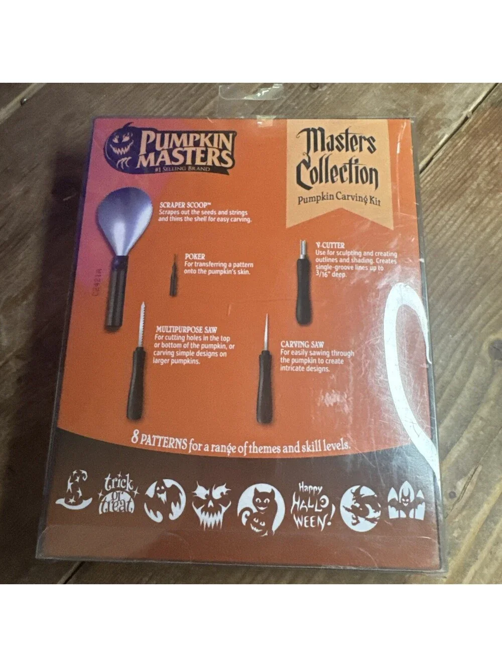 Pumpkin Masters Carving Kit With 8 Patterns